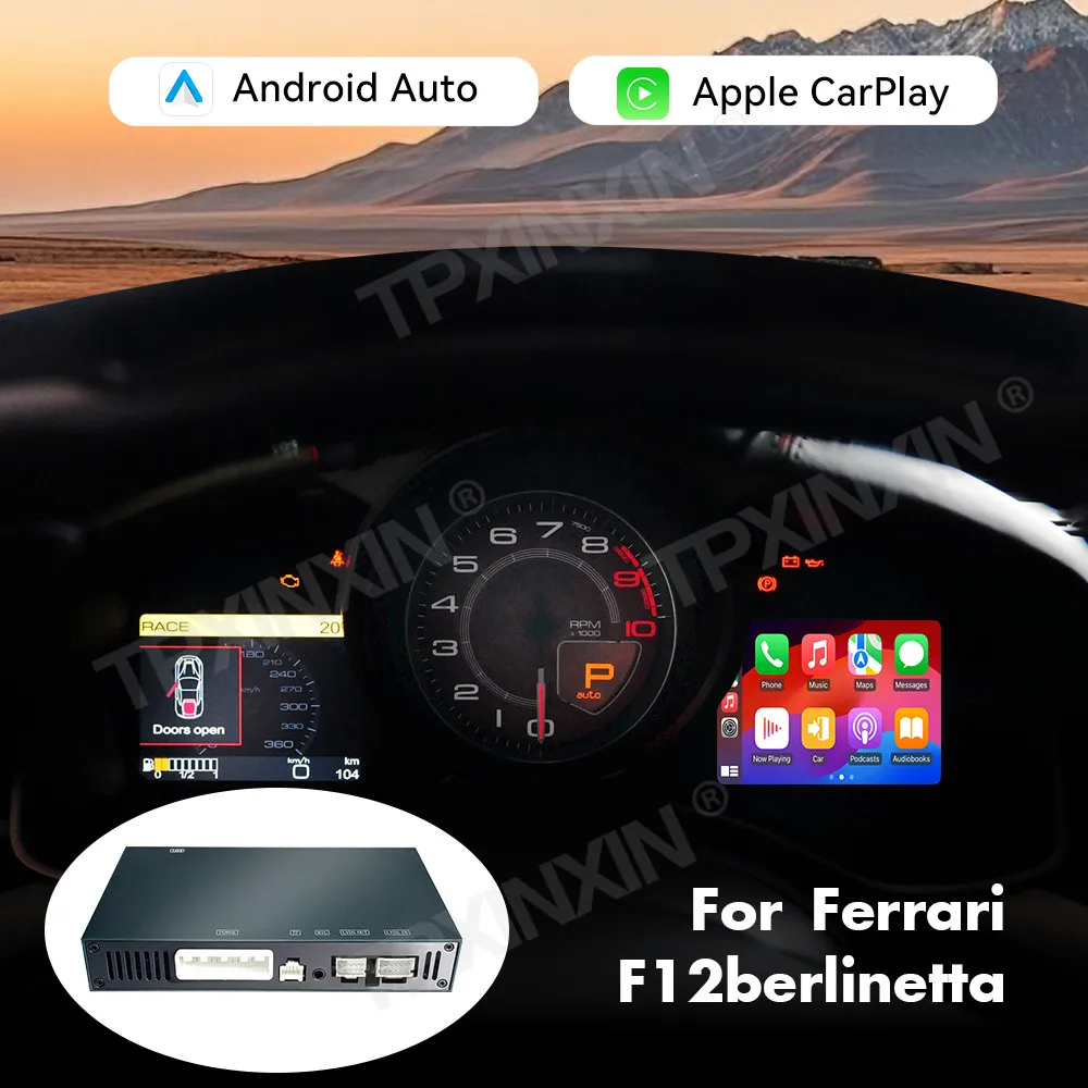 Módulo de interfaz CarPlay inalámbrico para Ferrari F12, interfaz Android Auto, Mirror Link, accesorios para coche