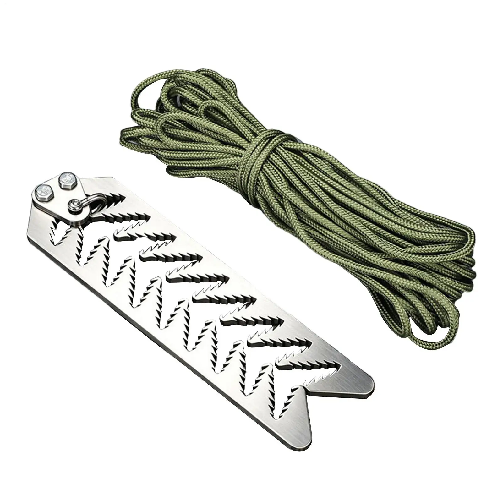 Aquatic Plants Grass Cutter For Fishing Foldable Weeder With 20 Meters Rope Fishing Cleaning Lake Bottom Weeds Removal Tools