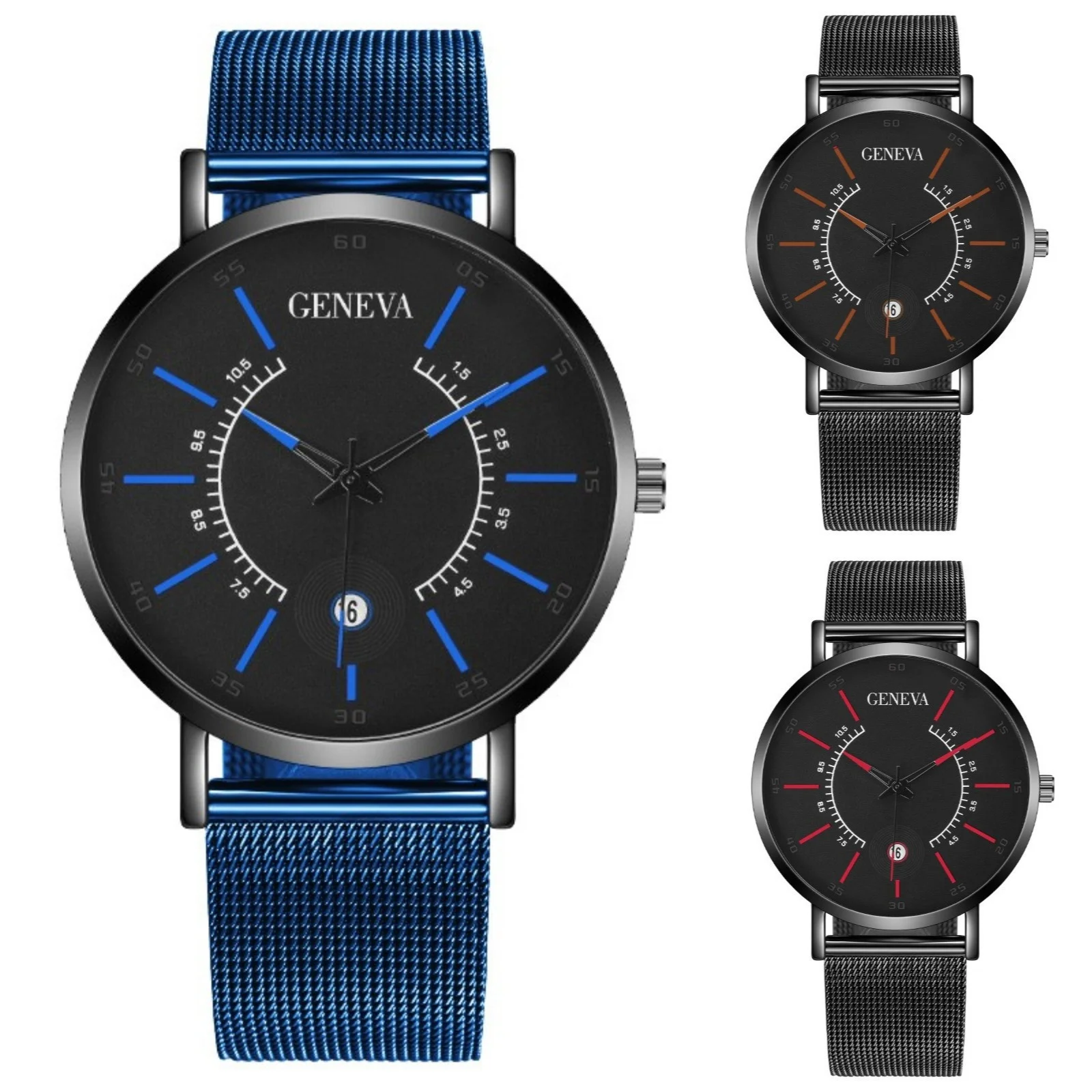 

Модные роскошные наручные часы, мужские повседневные спортивные наручные часы, мужские деловые кварцевые часы, подходящие для подарков на день рождения