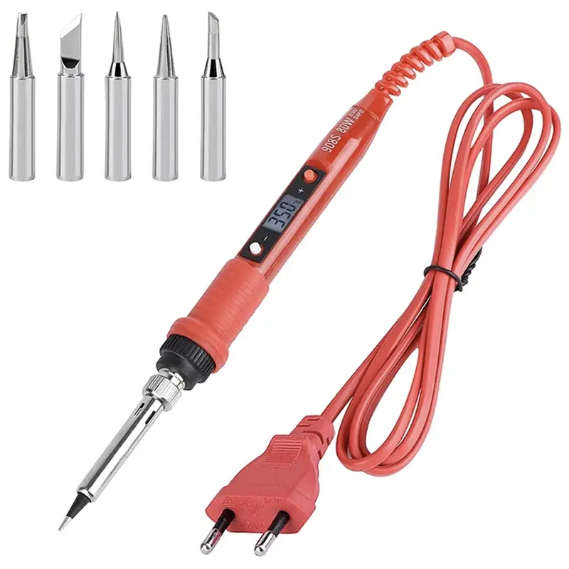 JCD Electric Soldering Iron 80W LCD Digital Display Adjustable Temperature Soldering Iron Set 220V/110V Welding Solder Tools - Image 7