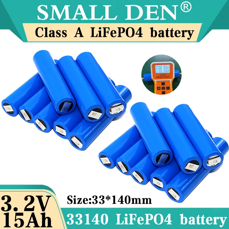 

New 3.2v 33140 15Ah lifepo4 3.2V 15000mah Cells for diy 4S 8S 12v 24V 36V 48V 20AH 30AH ebike e-scooter power tools Battery pack