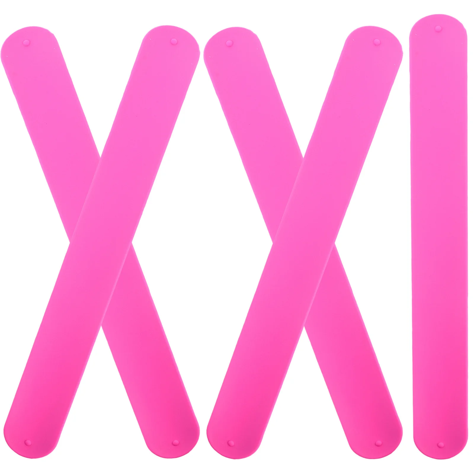 

5Pcs Kids Slap Bracelets Silicone Material Safe Skin Friendly Wrist Circle for Birthday Party Favors Fun Silicone Slap Bracelets