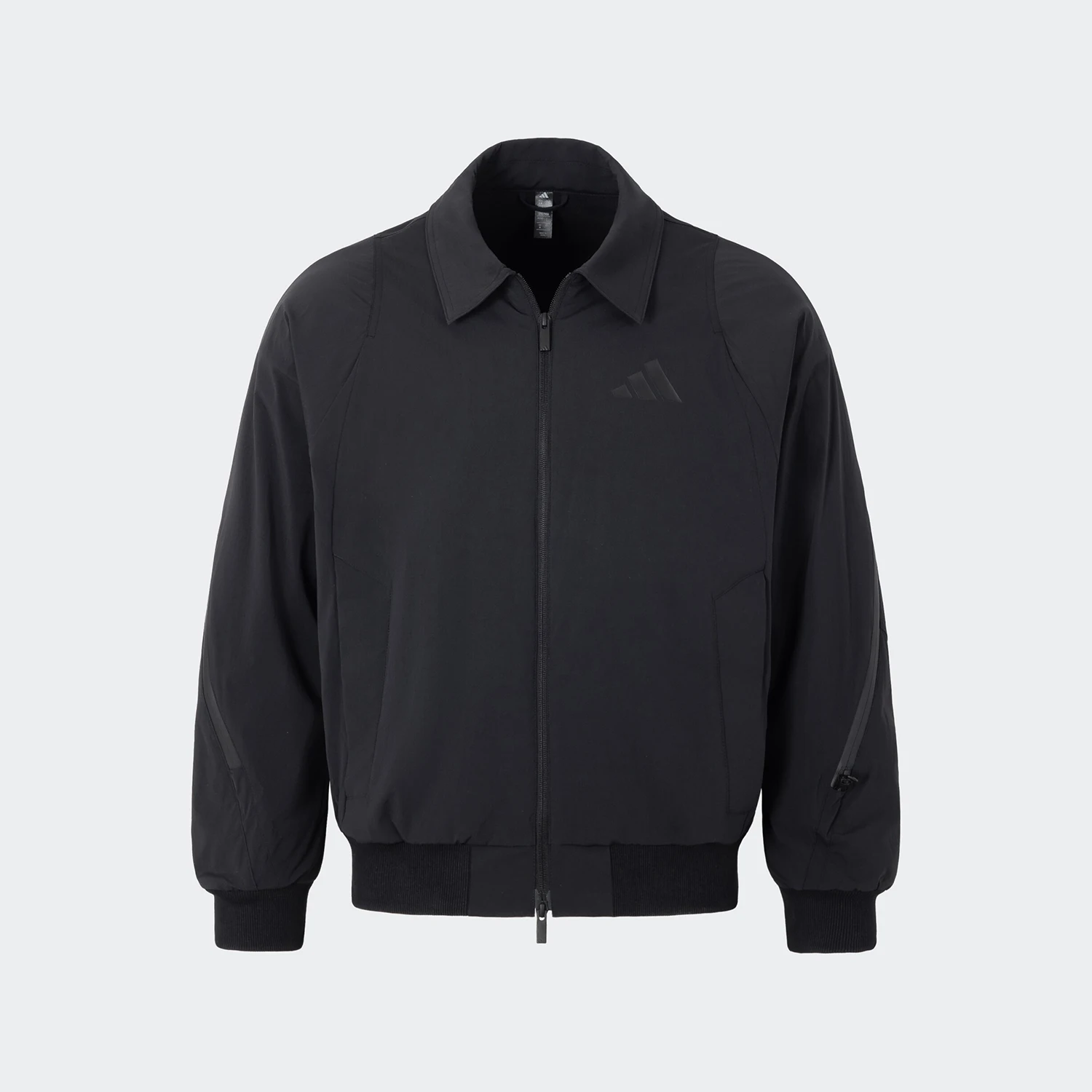 

Adidas официальная аутентичная осенне-зимняя новая мужская флисовая куртка с отложным воротником на молнии JZ4192