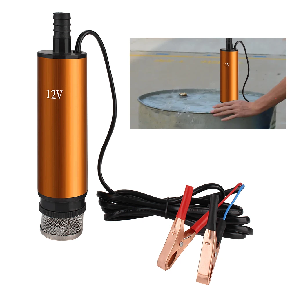 

Car Electric Oil And Water Pump Aluminum Alloy Shell 12L/min For Pumping Diesel Oil Water Submersible Portable Fuel Transfer