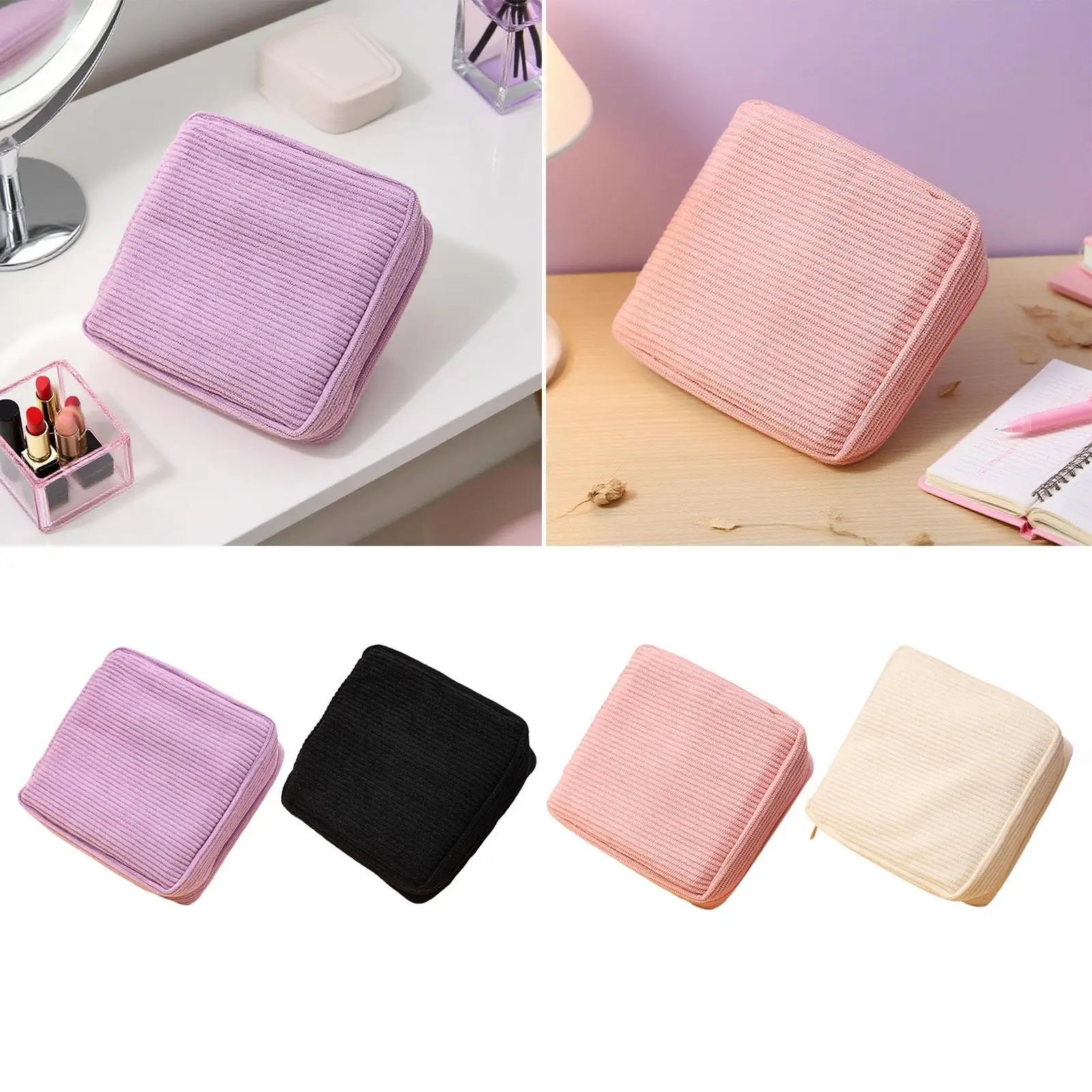

Pads Bags Portable Period Bag Versatile Birthday Gifts Zipper Pouch Mini Cosmetic Bags Makeup Bag for Teen Girls