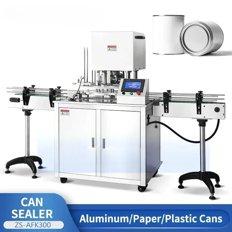 Automatic Tin Sealer Canning Can Seaming Machine Seamer Canned Snacks Food Packing Equipment ZS-AFK300
