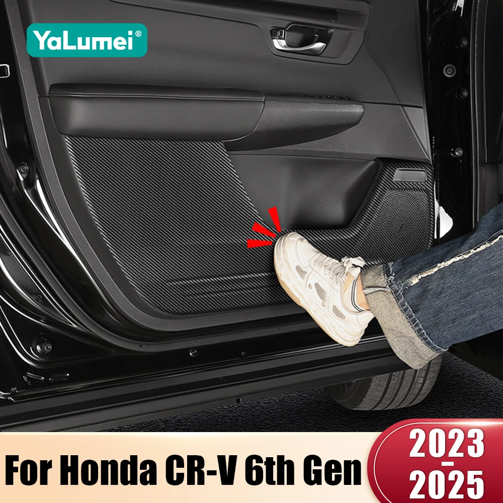 Für Honda CR-V 6th Gen 2023 2024 2025 CRV Hybrid PU Leder Auto Tür Anti-kick Schutz Abdeckung trim Aufkleber Zubehör