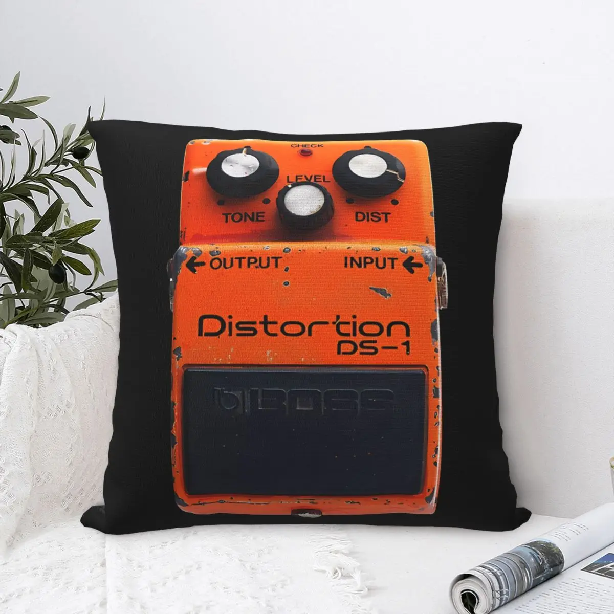 Boss DS-1 Distortion Guitar Pedal Vintage Pillow Case Pillow Cover Kawaii Dakimakura Anime Pillow Anime Pillow Case