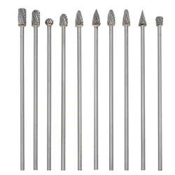 1PC Extra Lungo Rotary Raspa File Burr Carburo di Tungsteno Incisione Fresa Trapano Doppio Taglio Flauto Per Metallo Wook 3*6*100mm