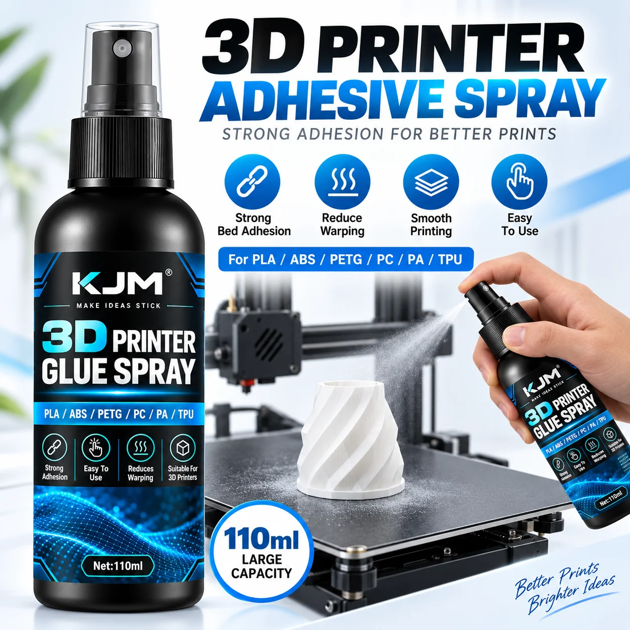 بخاخ لاصق KJM للطابعة ثلاثية ا - مراجعة 3D Printing Glue Stick وسعره
