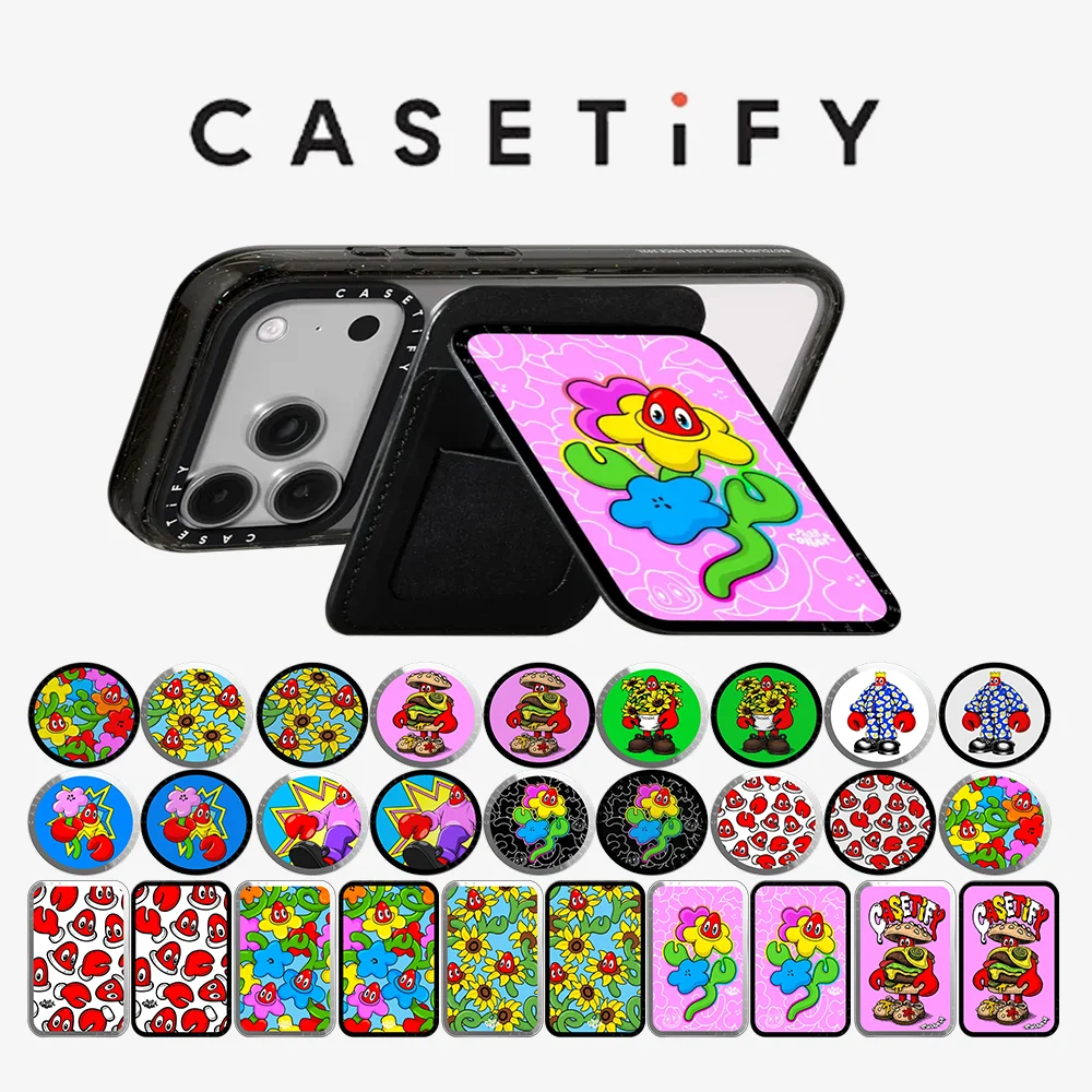 CASETiFY Philip Colbert Lobster City Series - Soporte Magnético para Teléfono con Tarjetero para iPhone 17 16 15 14 13 12 y Samsung S25 S26 A57