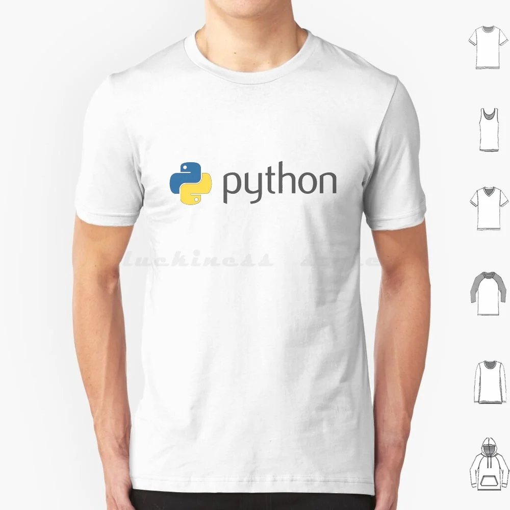 Camiseta Python 6xl de algodón, camiseta genial con logotipo de código de desarrollador de lenguaje de programación Python, Abc Algol 68 Haskell Icon Lisp Modulate 3