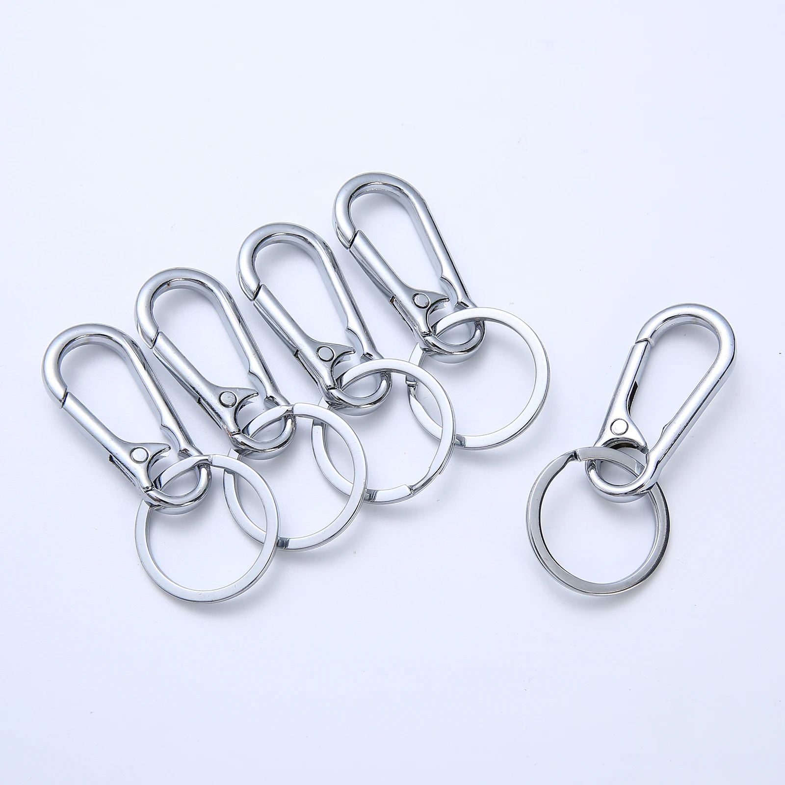 1/2/5/10 PCS Gourd Buckle Keychains Climbing Hook Car Strong Carabiner Shape Keychain Accessories Metal Key Chain Ring