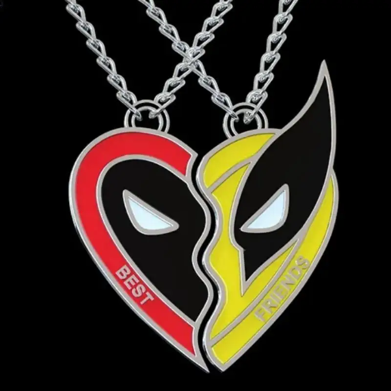 8 Styles Disney Deadpool 3 Movie Merchandise Key Chain Necklace Bracelet Pendant Wolverine Best Friends Fashion Jewelry Necklace