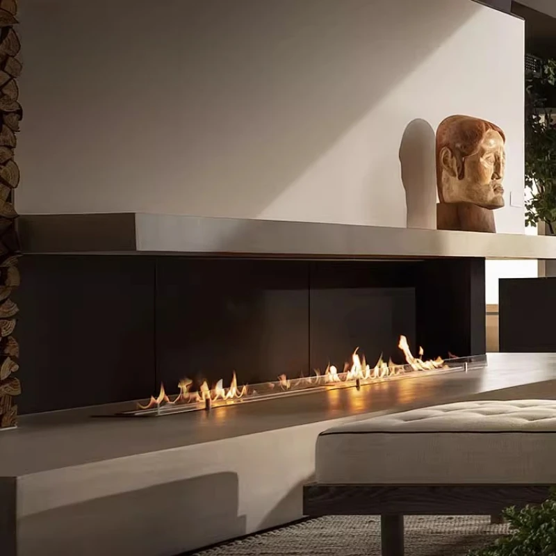 TV-Ständer, Tisch, modernes Entertainment-Center, Wohnzimmermöbel, elektrischer Kamin, schwebender Fernseher-Tisch, Wohnmöbel