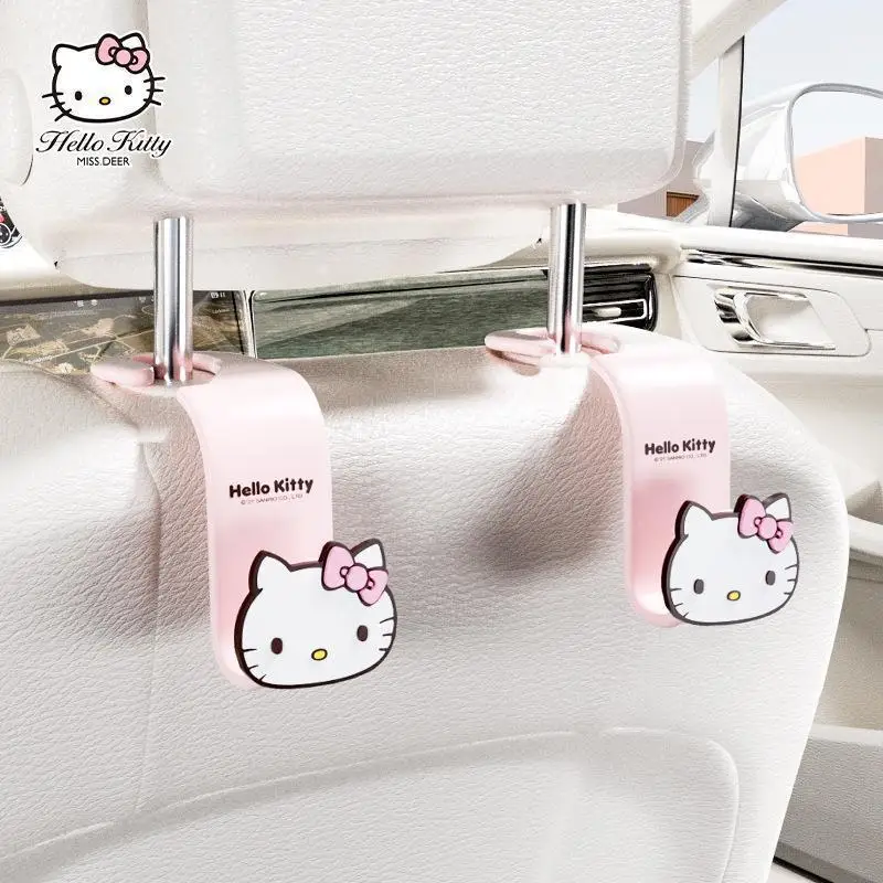 

Sanrio Hello Kitty Kawaii Anime Car Interior Decoration Car Hook Multifunction Car Seat Hook Car Invisible Hook Universal 2024