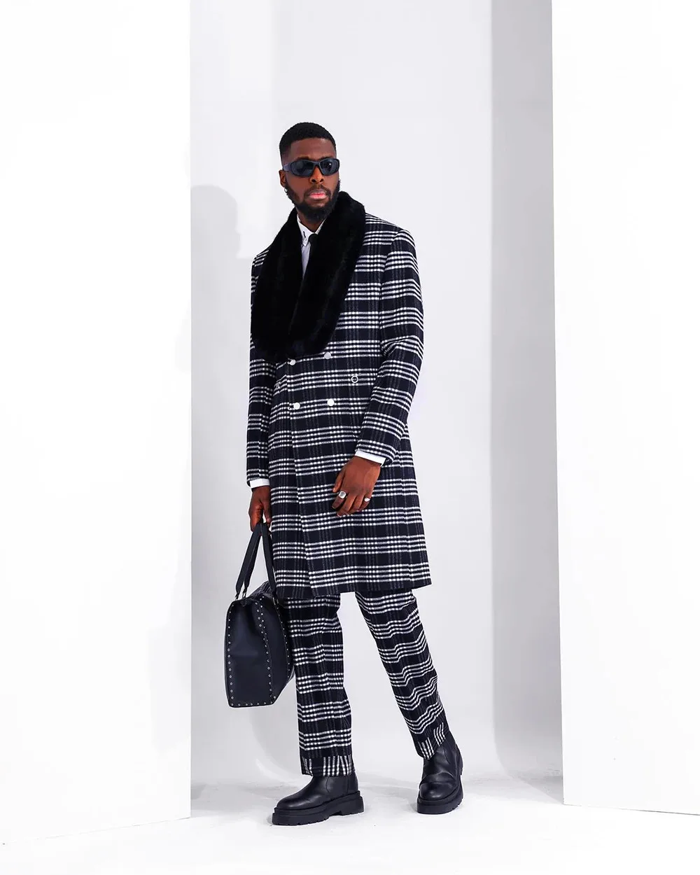 منقوشة الشتاء الرجال سهرة الدعاوى 2 قطع الزفاف العريس الدعاوى شال التلبيب سترة طويلة معطف مخصص حفلة موسيقية مساء الدعاوى #2