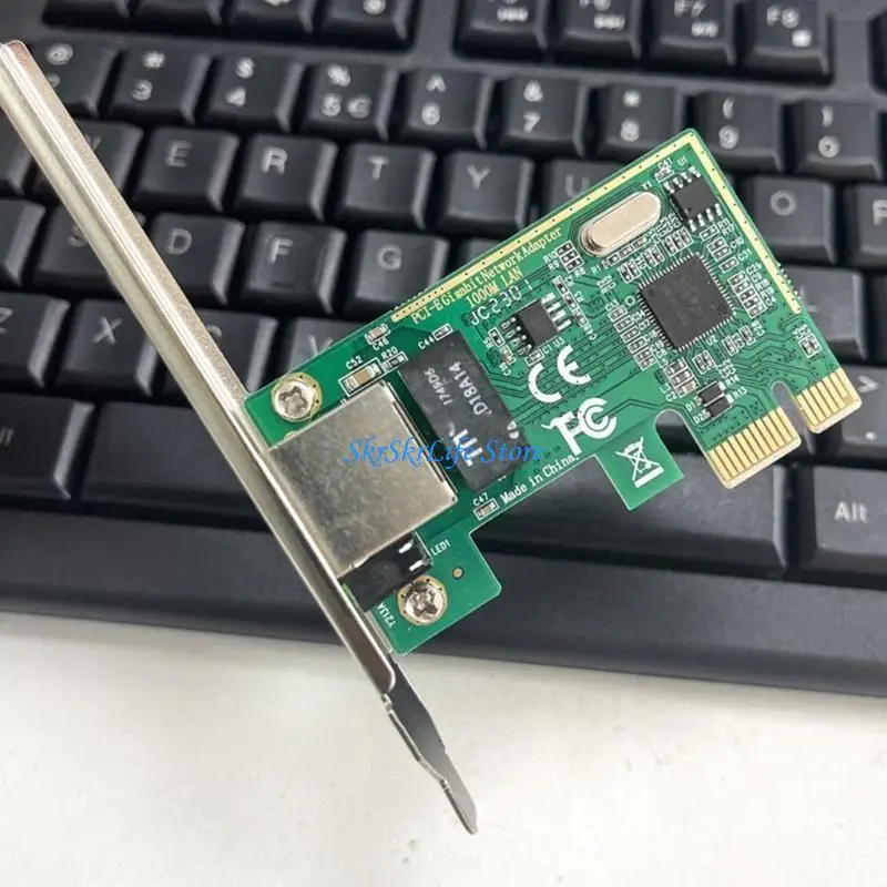 E65E Atualizou PCI-E para RJ45 Adaptador Card, cartão Ethernet para PC Computer Retwork Expansion Card Acessório