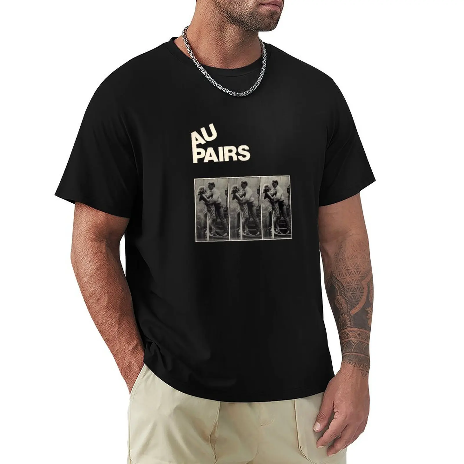 Au Pairs T-Shirt Casual Loose Daily Wear T-Shirt