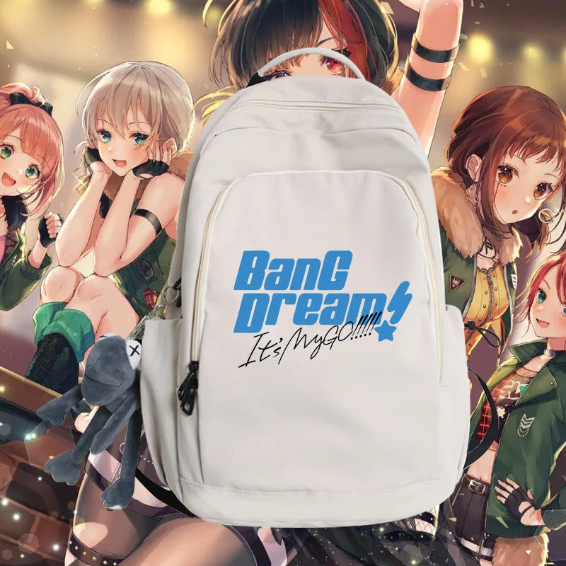 BanG Dream Backpack Teenarges Schoolbag Laptop Bag Children Boys Girls Fashion Travel Outdoor Bags+Toy