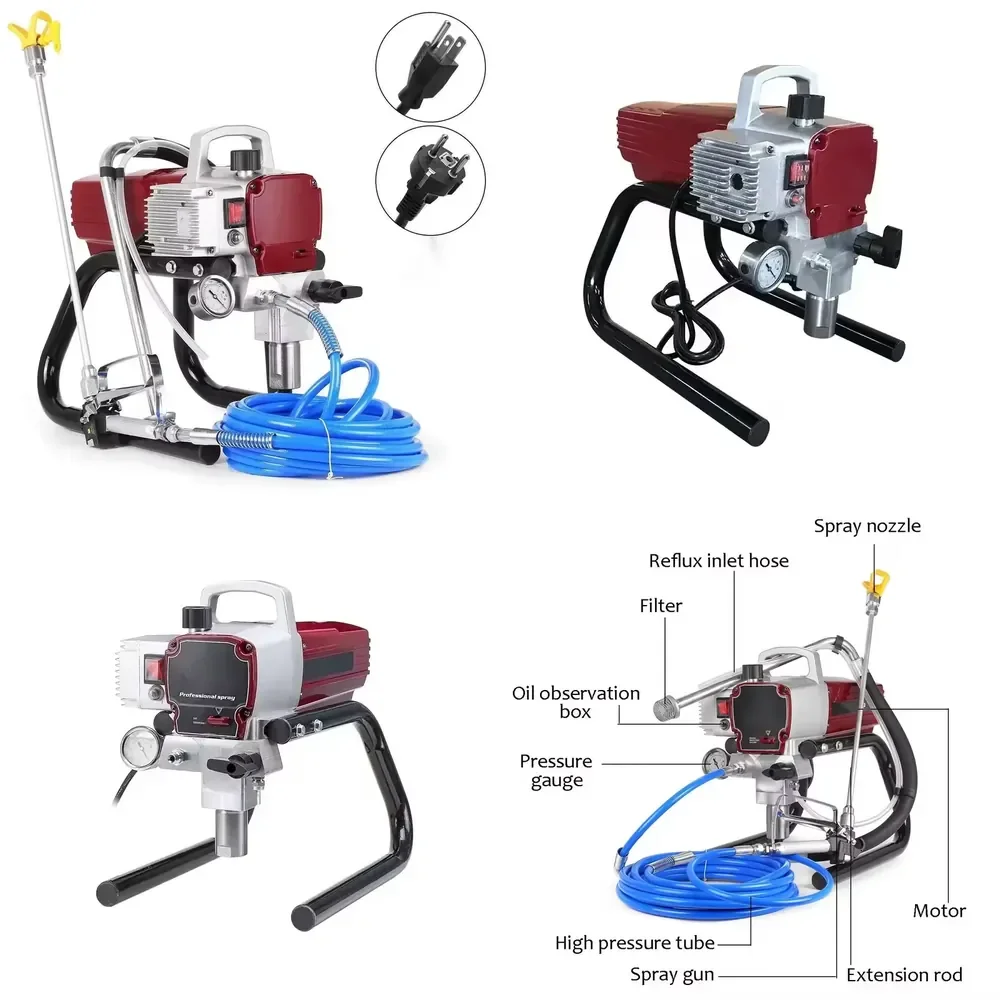 1500W Portable Electric Wall Airless Paint Sprayer High Pressure Model 405 220v Airless Spray