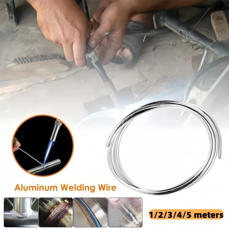 

1-5M Low Temperature Melt Aluminum Welding Rods Weld Bars Cored Wire 2mm Rod Solder for Soldering Aluminum No Solder Powder