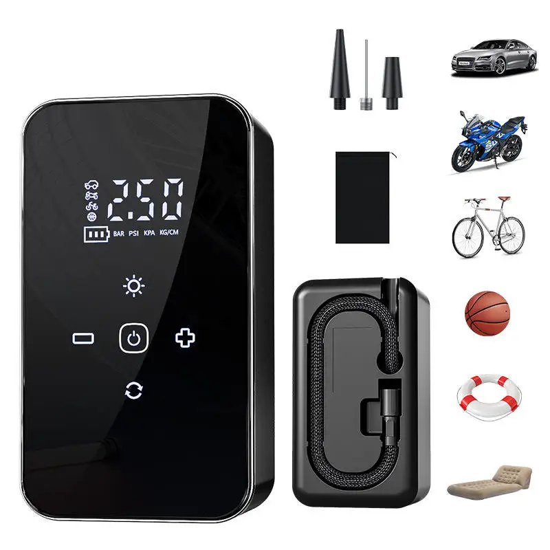 HF903 Popular Tyre Inflator Gonfleur De Pneu Inflador De Neumaticos Wireless Air Pump for Car Bike Motorbike Ball