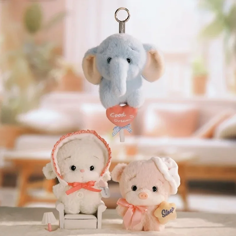 متوفر في المخزون سلسلة Catch Happy The Happy Melur Town Series صندوق أعمى من القطيفة دمية عصرية معلقة قلادة هدية زينة كاواي