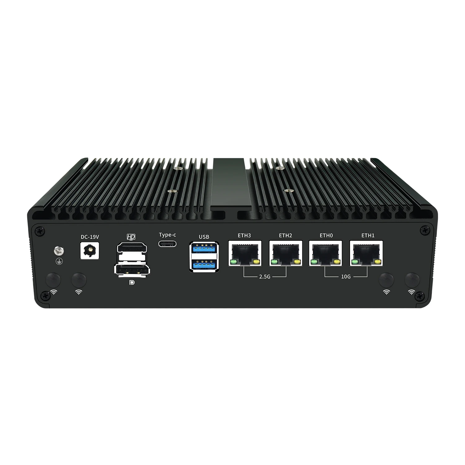 Firewall NAS Server 2x10G Mini PC 2x2.5G i226V AMD Ryzen 7 8845HS 5 7640HS 4xM.2 2xUSB4 Type-C OC Desktop Gaming Computer