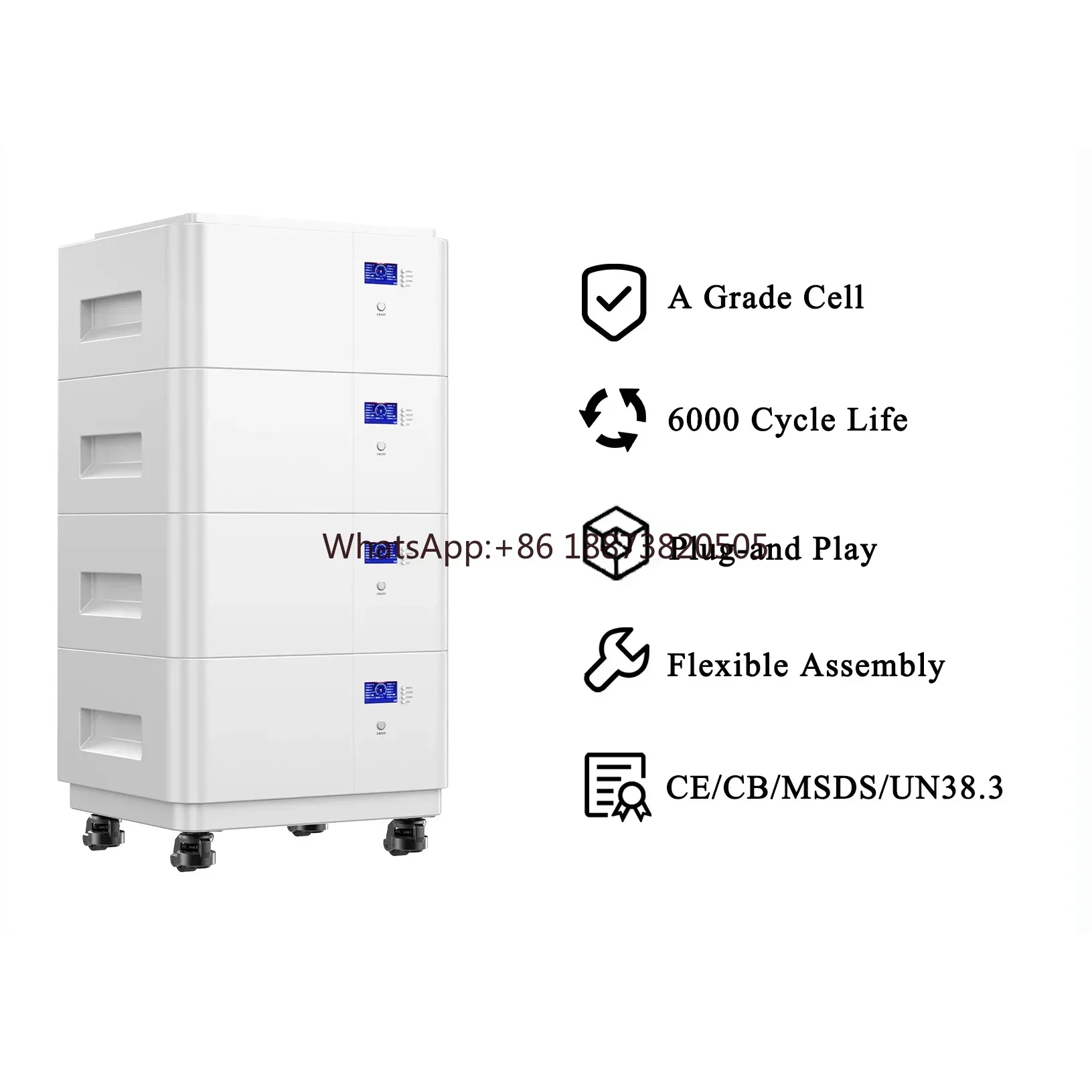 ZTGF 51.2V 280Ah LiFePO4 Energy Storage Battery 15Kwh Solar Energy System 48V 280Ah Solar Lithium ion Battery