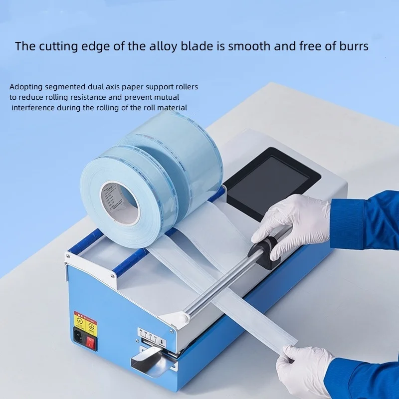 500W Dental Automatic Sealing Machine With Cutting and Printing Function Medical Sterilization Pouch Packaging Machine