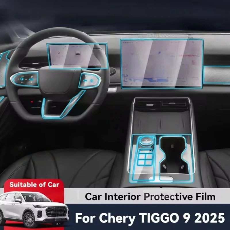 

Car Auto Central Control Screen Transparent Navigation Anti Scratch PHEV Protection Film GPS 2025 lnterior For CHERY TIGGO 9