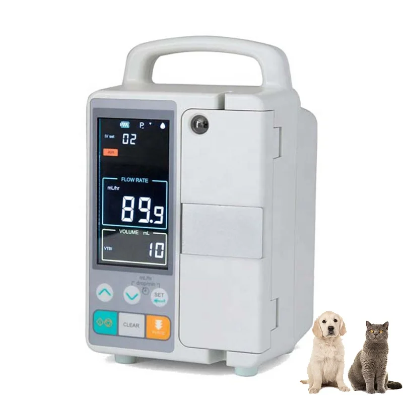 Medical Bomba De Infusion Pump IV Fluid Veterinary Infusion Pump for Vet Veterinary Use