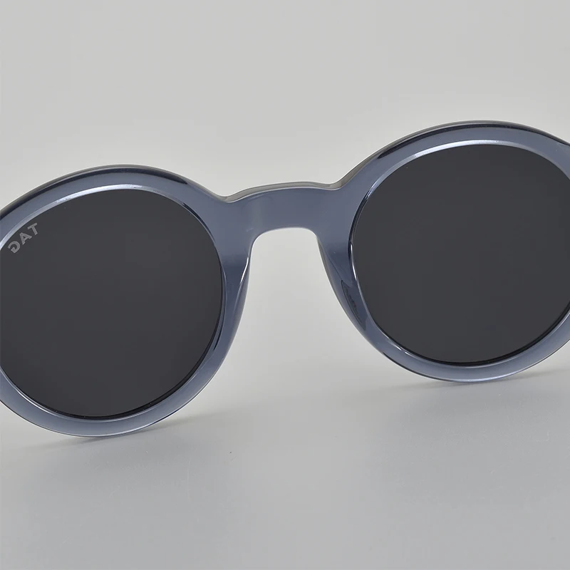TAG Hezekiah luxury Brand vintage Polarized Sunglasses Men Women Retro round Driving Sun glasses Fashion UV400 acetate Sunglass