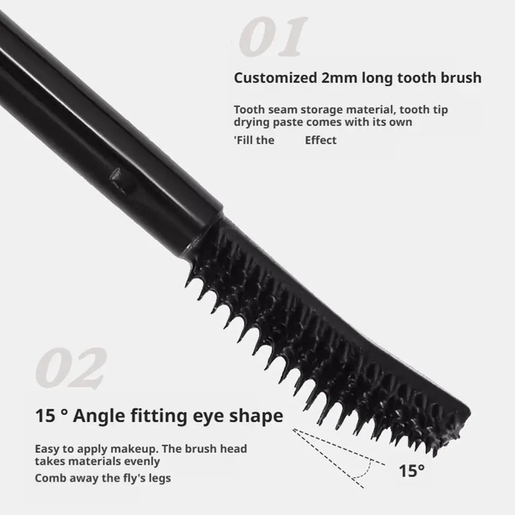 المزدوج نهاية الماسكارا ماكياج فرشاة فائقة غرامة يطيل الرموش مقاوم للماء سريع الجفاف رمش تمديد ماسكارا ماكياج #5