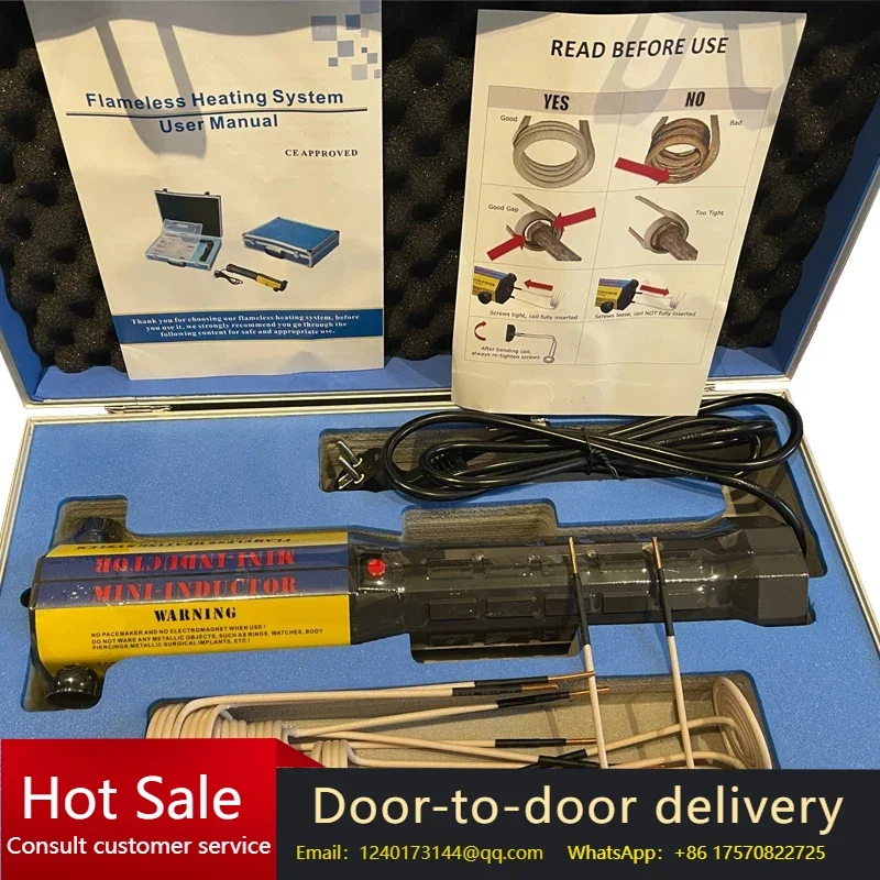 

EU Stock 1000W Flameless Electromagnetic Mini Induction Heater with 10-Piece Coil Kits for Automotive Use Bolt Remover