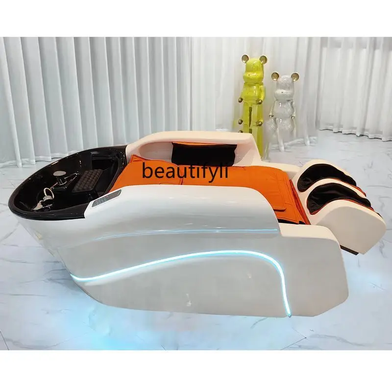 

Barber shop automatic massage shampoo bed beauty, massage chair hair salon hair treatment circulation integrated bed