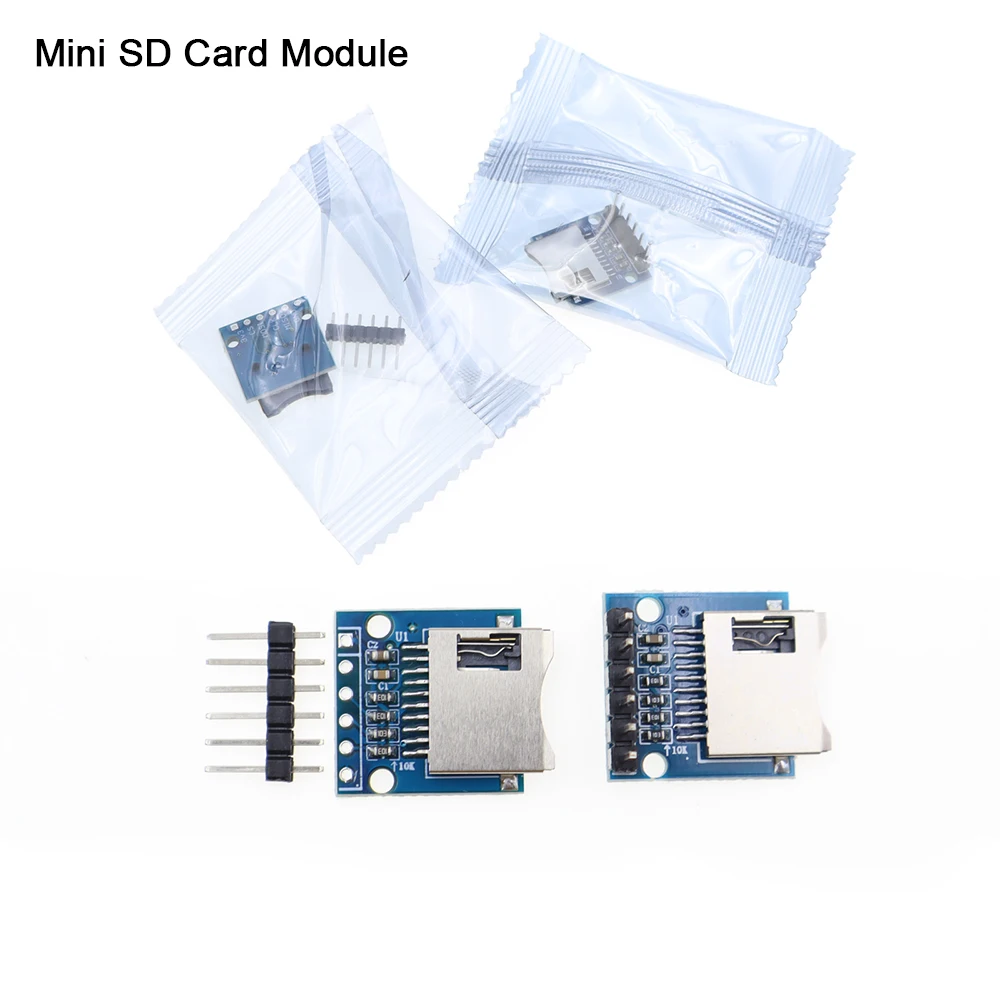 1-10PCS TF Micro SD Card Adapter Board Module Mini SD Card Module for Arduino ARM AVR Memory Module Data Storage 3.3V