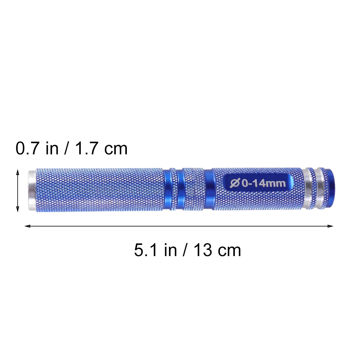 Universal Expanding Hole Reamer Tool for Rc Cars Helicopters Blue Alloy Steel Aluminum Construction 0-14Mm Diameter Cnc Handle view 4