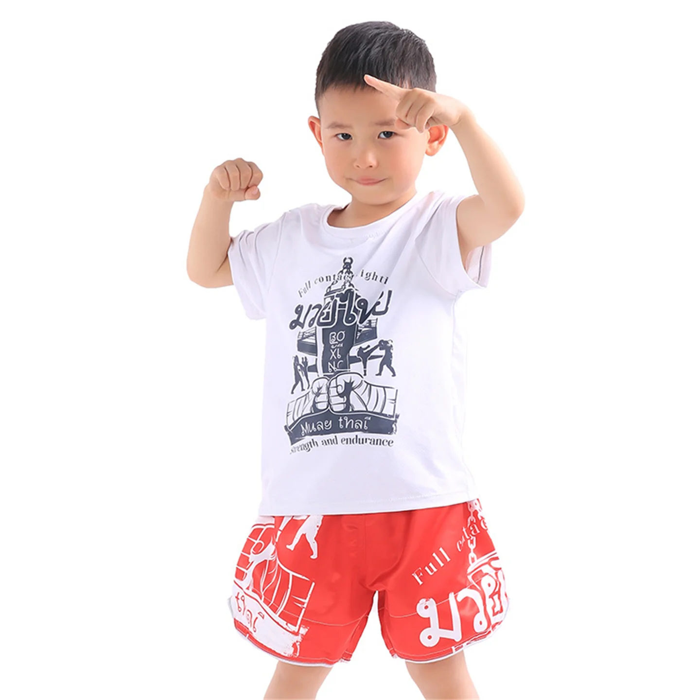 UFC Children‘s Boxing Trunks Soft And Breathable Muay Thai Shorts Kids MMA Fighting Sanda Martial Arts Training Half Pants