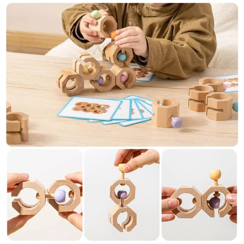 Shape Matching Puzzle Toy Logical Building Block Fine Motor Skill Training Preschool Educational Toy Kids New Year Gift