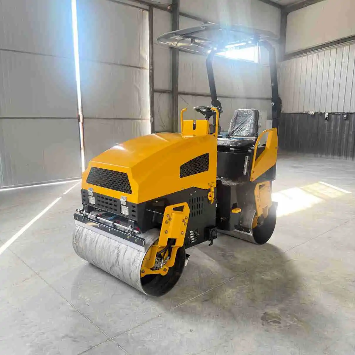 Roller Road Paving Asphalt Double Steel Wheel Compaction Machinery