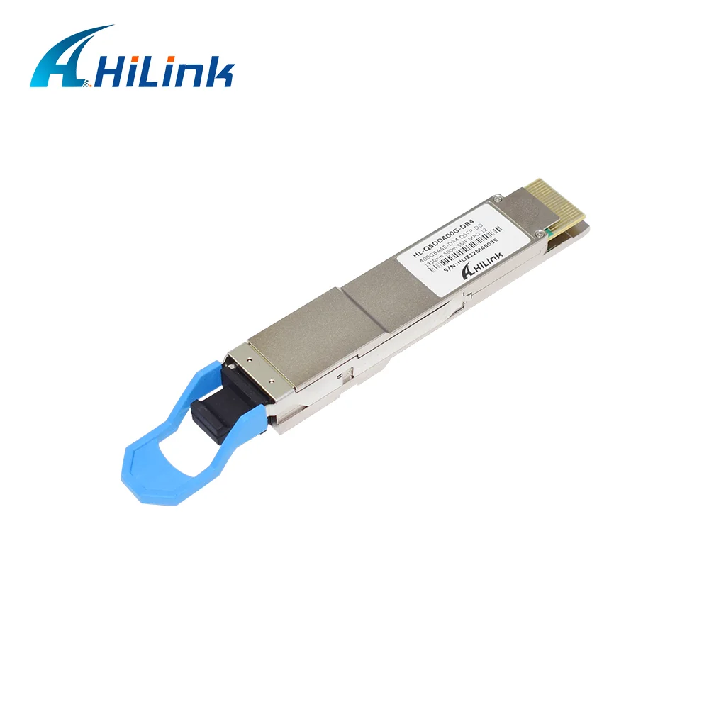 Compatible With the Brand Hilink QSFPDD-400GB-DR4 400G Base DR4 QSFP DD 1310NM 500M SMF MPO-12 Connector Fiber Optic Module