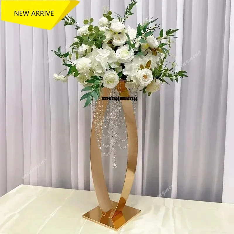 

M138 30-Inch Metal Flower Rack Stands for Wedding Centerpieces Event Party Decor Road Lead Flower Arrangement Supports