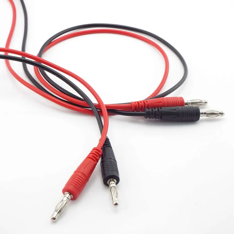 4mm Bananen stecker an Bananen stecker für Multimeter-Test kabel Draht Test draht Kit leitfähiges Metall