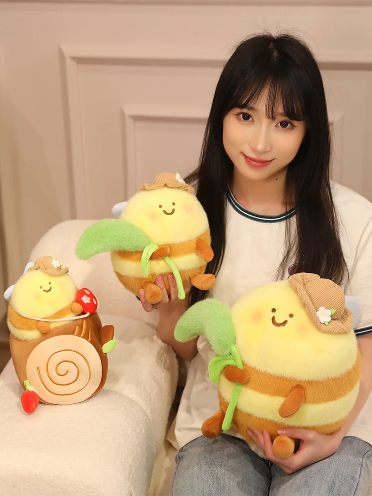 การ์ตูน Bee Plush ของเล่นจี้ตุ๊กตาแมลง Bee Plush Super Soft Honey Bee ตุ๊กตา Plush เตียงหมอนนอนของขวัญวันเกิดตกแต่ง