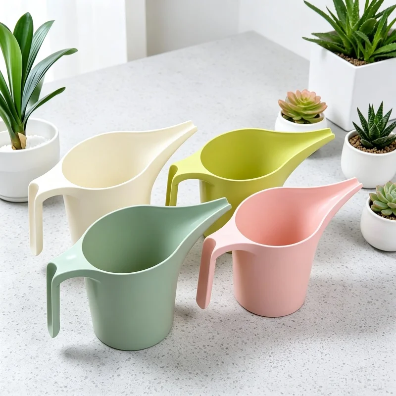 Plastic Watering Can Long Spout Garden Watering Pot Handle Pouring Cup for Indoor Outdoor Plant Flower Gardening Supplies