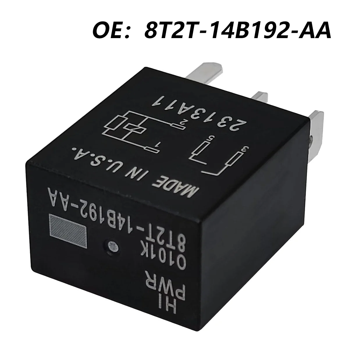 Nuevo relé de automóvil 8T2T-14B192-AA 8T2T-14B192-AB 8T2T-14B192-BA 8T2T 14B192 AA 4PIN 5PIN relé de bocina de aire acondicionado