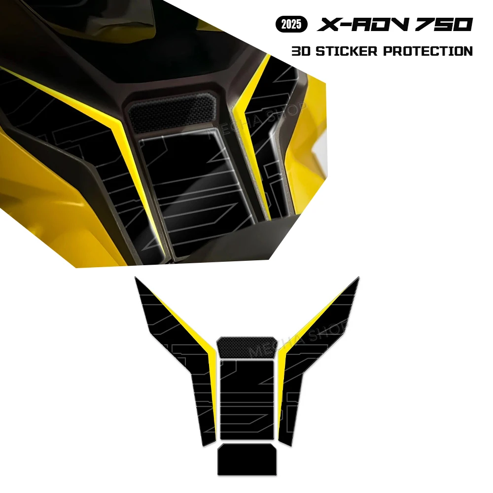 

Tank Pad Center Area 3D Sticker Protection Kit for X-ADV 750 2025 XADV750 2021 2022 2023 2024