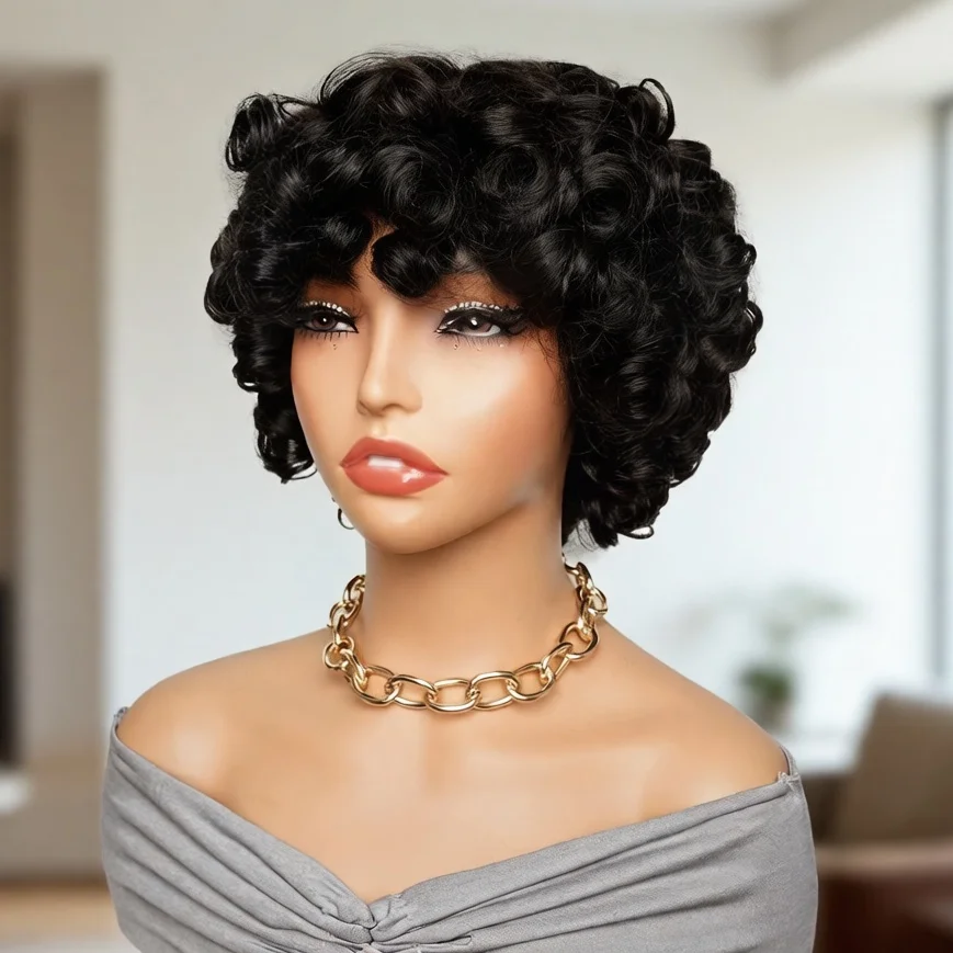 Short Pixie Cut Brazilian Human Hair Wig